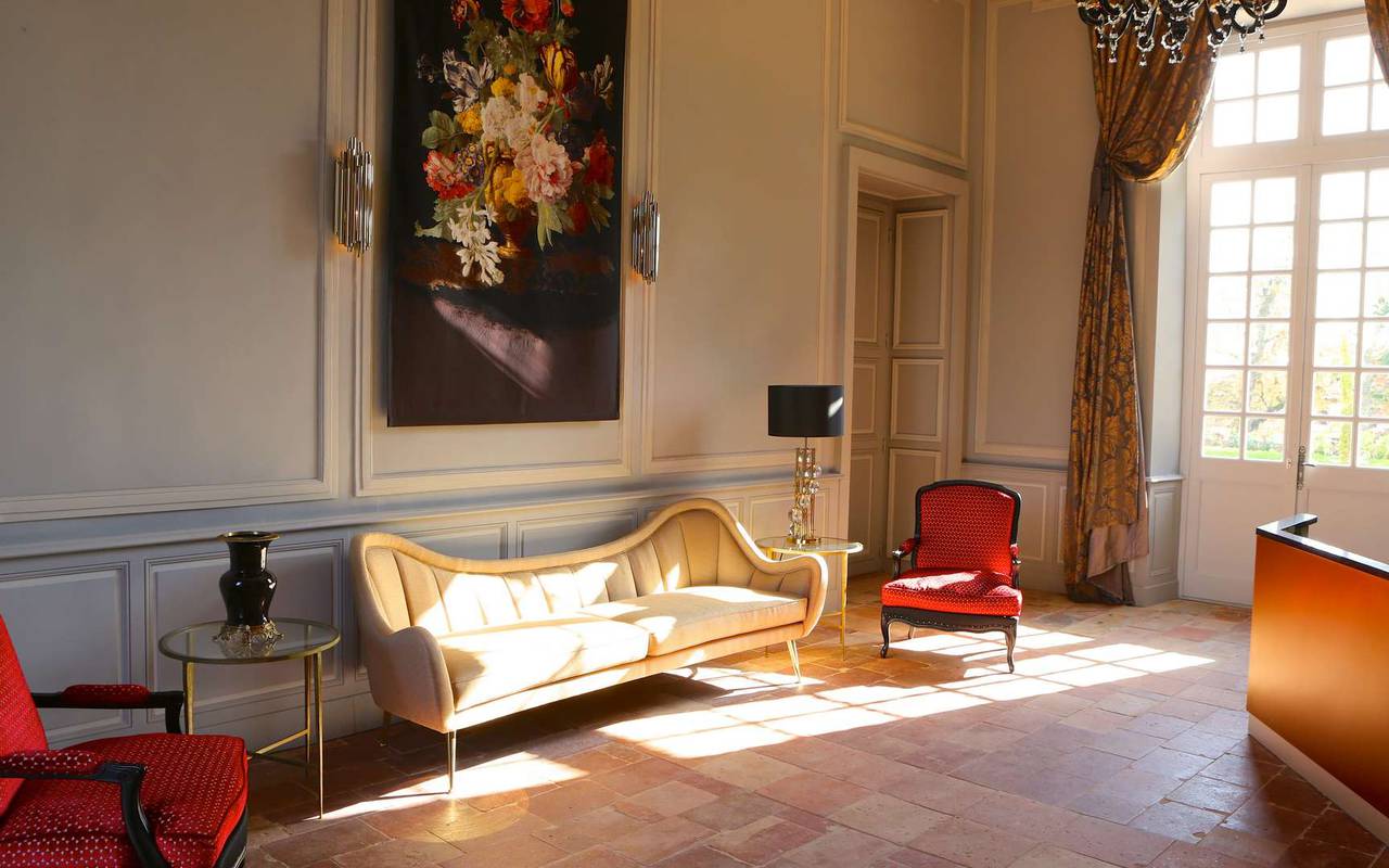 Salon de l'hôtel de charme à Toulouse